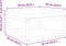 vidaXL - Tuinvoetenbank - met - kussen - 65x65x29 - massief - acaciahout