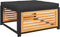 vidaXL - Tuinvoetenbank - met - kussen - 68x68x30 - cm - massief - acaciahout