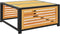 vidaXL - Tuinvoetenbank - met - kussen - 68x68x30 - cm - massief - acaciahout