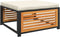 vidaXL - Tuinvoetenbank - met - kussen - 68x68x30 - cm - massief - acaciahout