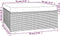 vidaXL - Tuinvoetenbank - met - kussen - 70x70x30 - cm - poly - rattan - bruin