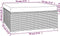 vidaXL - Tuinvoetenbank - met - kussen - 70x70x30 - cm - poly - rattan - grijs