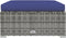 vidaXL - Tuinvoetenbank - met - kussen - 70x70x30 - cm - poly - rattan - grijs