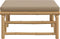 vidaXL - Tuinvoetenbank - met - kussen - bamboe - taupe