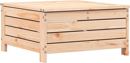 vidaXL - Tuinvoetenbank - met - kussen - massief - grenenhout