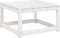 vidaXL - Tuinvoetenbank - met - kussen - massief - grenenhout - wit