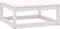 vidaXL - Tuinvoetenbank - met - kussen - massief - grenenhout - wit