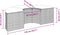 vidaXL - Tuinvoetenbank - met - kussen - poly - rattan - beige