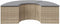 vidaXL - Tuinvoetenbank - met - kussen - poly - rattan - beige