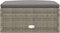 vidaXL - Tuinvoetenbank - met - kussen - poly - rattan - grijs