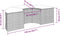 vidaXL - Tuinvoetenbank - met - kussen - poly - rattan - grijs