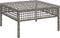 vidaXL - Tuinvoetenbank - met - kussen - poly - rattan - grijs