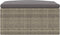 vidaXL - Tuinvoetenbank - met - kussen - poly - rattan - grijs