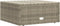 vidaXL - Tuinvoetenbank - met - kussen - poly - rattan - grijs