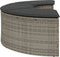 vidaXL - Tuinvoetenbank - met - kussen - poly - rattan - grijs