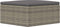 vidaXL - Tuinvoetenbank - met - kussen - poly - rattan - grijs