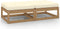 vidaXL - Tuinvoetenbanken - 2 - st - met - kussens - grenenhout - honingbruin