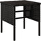 vidaXL - Tuinvoetenbanken - 4 - st - met - kussens - poly - rattan - zwart