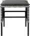 vidaXL - Tuinvoetenbanken - 4 - st - met - kussens - poly - rattan - grijs