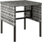 vidaXL - Tuinvoetenbanken - 4 - st - met - kussens - poly - rattan - grijs