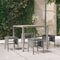 vidaXL - Tuinvoetenbanken - 4 - st - met - kussens - poly - rattan - grijs