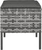 vidaXL - Tuinvoetenbanken - 4 - st - met - kussens - poly - rattan - grijs