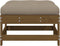 vidaXL - Tuinvoetenbanken - en - kussens - 2 - st - massief - grenenhout - honingbruin