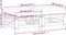 vidaXL - Tuinvoetenbanken - en - kussens - 2 - st - massief - grenenhout - honingbruin