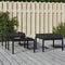 vidaXL - Tuinvoetenbanken - met - grijze - kussens - 2 - st - 60x60x35 - cm - staal