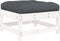 vidaXL - Tuinvoetenbanken - met - kussens - 2 - st - massief - grenenhout - wit
