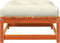 vidaXL - Tuinvoetenbanken - met - kussens - 2 - st - massief - grenenhout - wasbruin