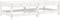 vidaXL - Tuinvoetenbanken - met - kussens - 2 - st - massief - grenenhout - wit