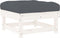 vidaXL - Tuinvoetenbanken - met - kussens - 2 - st - massief - grenenhout - wit