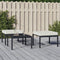 vidaXL - Tuinvoetenbanken - met - zandkleur - kussens - 2 - st - 60x60x35 - cm - staal