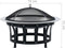 vidaXL - Tuinvuurplaats - met - grill - 76 - cm - roestvrij - staal