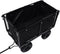 vidaXL - Tuinwagenvoering - 81x41x40 - cm - stof - zwart