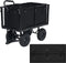 vidaXL - Tuinwagenvoering - 81x41x40 - cm - stof - zwart