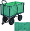 vidaXL - Tuinwagenvoering - stof - groen