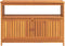 vidaXL - Tuinwandtafel - 110x35x75 - cm - massief - acaciahout