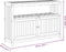 vidaXL - Tuinwandtafel - 110x35x75 - cm - massief - acaciahout