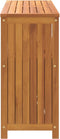 vidaXL - Tuinwandtafel - 110x35x75 - cm - massief - acaciahout