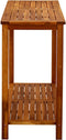 vidaXL - Tuinwandtafel - 110x40x75 - cm - massief - acaciahout