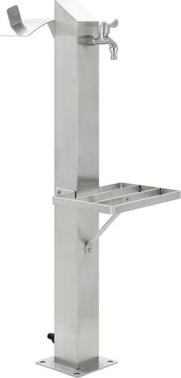 vidaXL - Tuinwaterkolom - vierkant - 95 - cm - roestvrij - staal