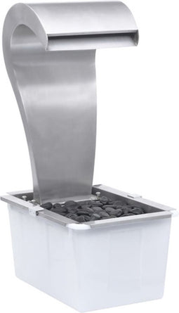 vidaXL - Tuinwaterval - 52,4x34,2x82 - cm - roestvrij - staal - zilverkleurig