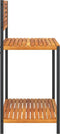 vidaXL - Tuinwerktafel - 90x50x110 - cm - massief - acaciahout - en - staal