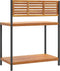 vidaXL - Tuinwerktafel - 90x50x110 - cm - massief - acaciahout - en - staal