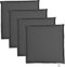 vidaXL - Tuinzitkussens - 4 - st - vierkant - 45x45x2 - cm - antracietkleurig