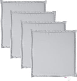 vidaXL - Tuinzitkussens - 4 - st - vierkant - 45x45x2 - cm - lichtgrijs
