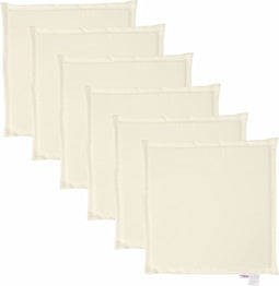 vidaXL - Tuinzitkussens - 6 - st - vierkant - 45x45x2 - cm - crèmekleurig