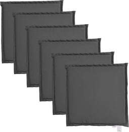 vidaXL - Tuinzitkussens - 6 - st - vierkant - 45x45x2 - cm - antracietkleurig
